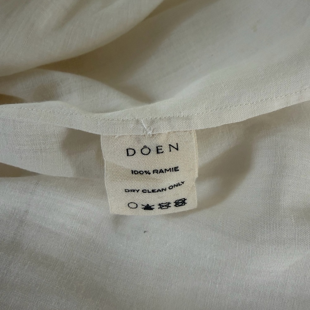 Doen Ivory / White Ruffle Mini Dress - Picture 14 of 14